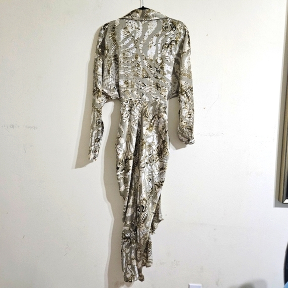 Mable Snake Print Midi Dress - Picture 2 of 8